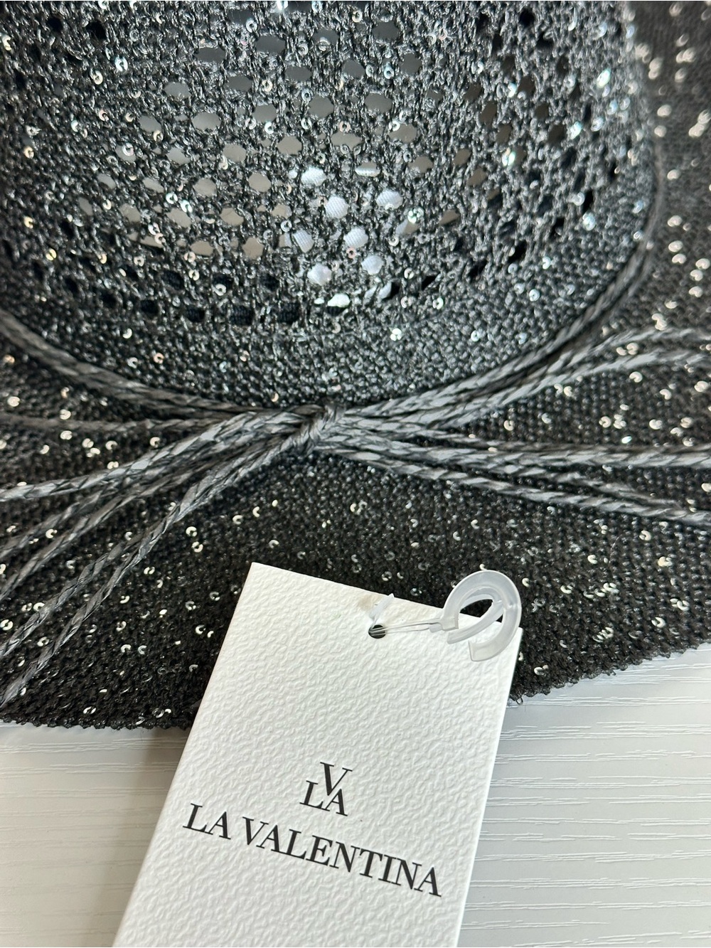 La Valentina Black Sequin Cowboy Hat - Picture 4 of 5